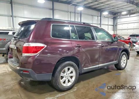 2012 Toyota Highlander Base z USA, uszkodzony, nr VIN 5TDBK3EH0CS164319